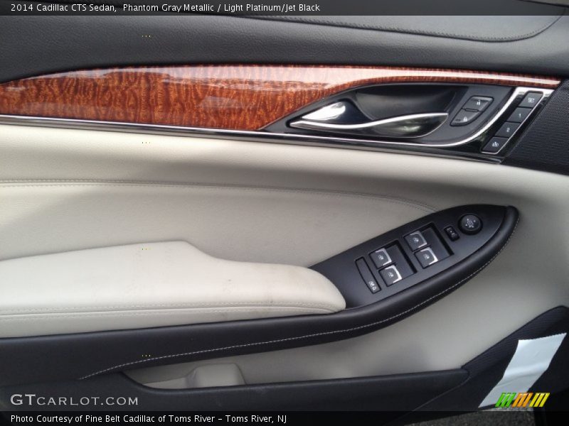 Phantom Gray Metallic / Light Platinum/Jet Black 2014 Cadillac CTS Sedan