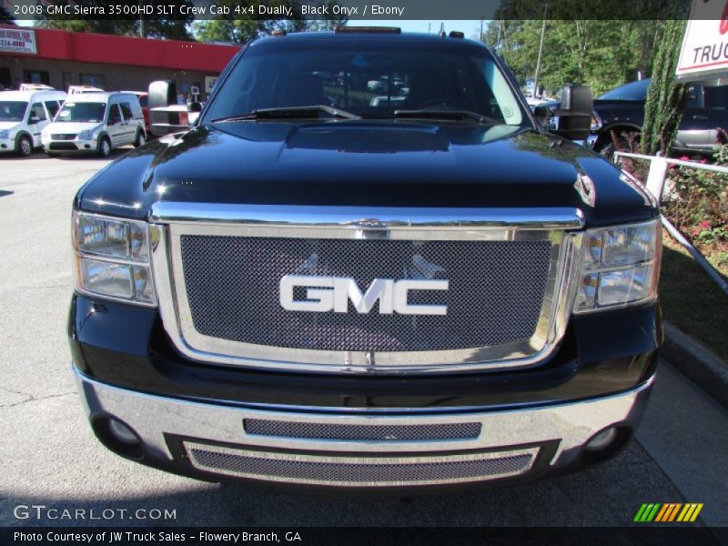 Black Onyx / Ebony 2008 GMC Sierra 3500HD SLT Crew Cab 4x4 Dually