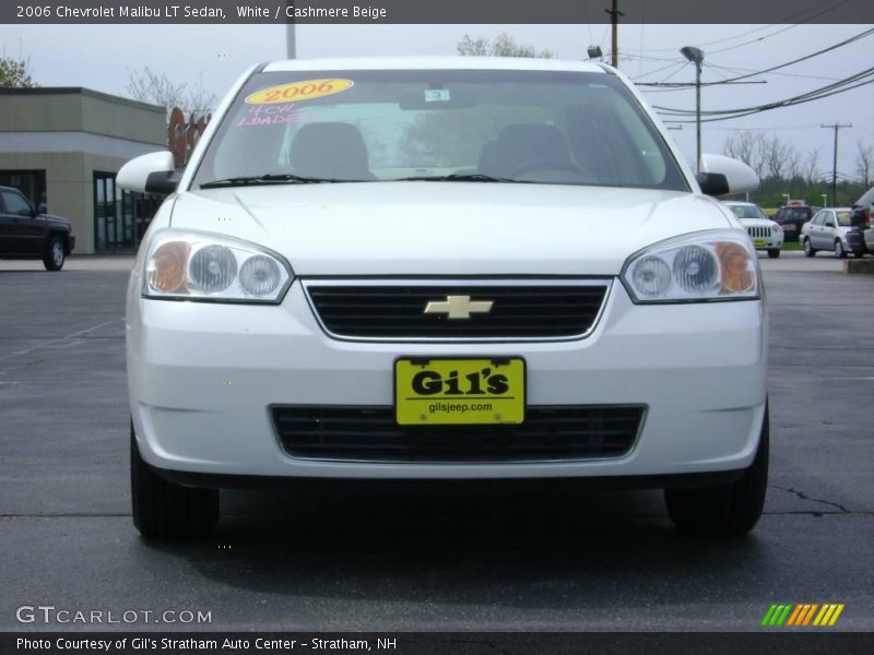 White / Cashmere Beige 2006 Chevrolet Malibu LT Sedan