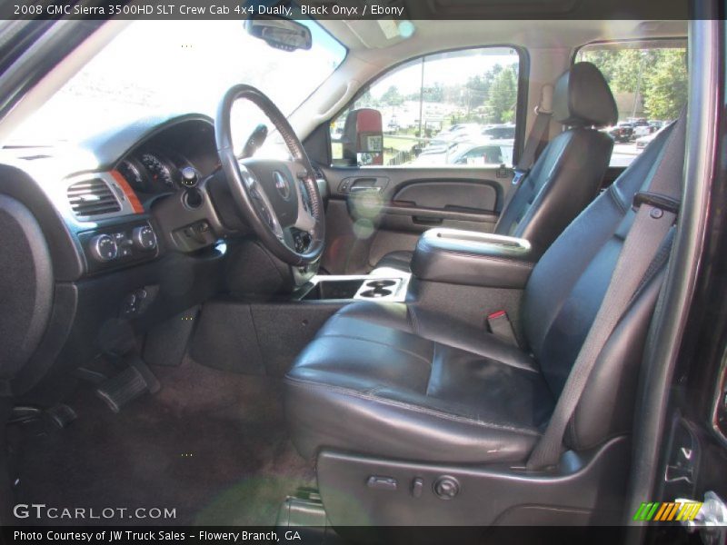 Black Onyx / Ebony 2008 GMC Sierra 3500HD SLT Crew Cab 4x4 Dually