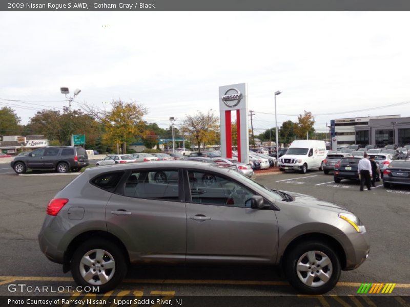 Gotham Gray / Black 2009 Nissan Rogue S AWD