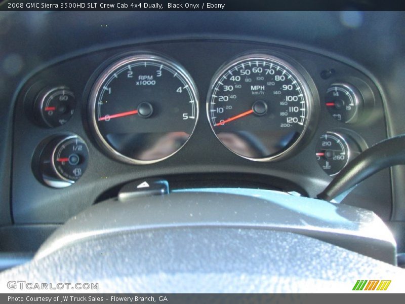 Black Onyx / Ebony 2008 GMC Sierra 3500HD SLT Crew Cab 4x4 Dually