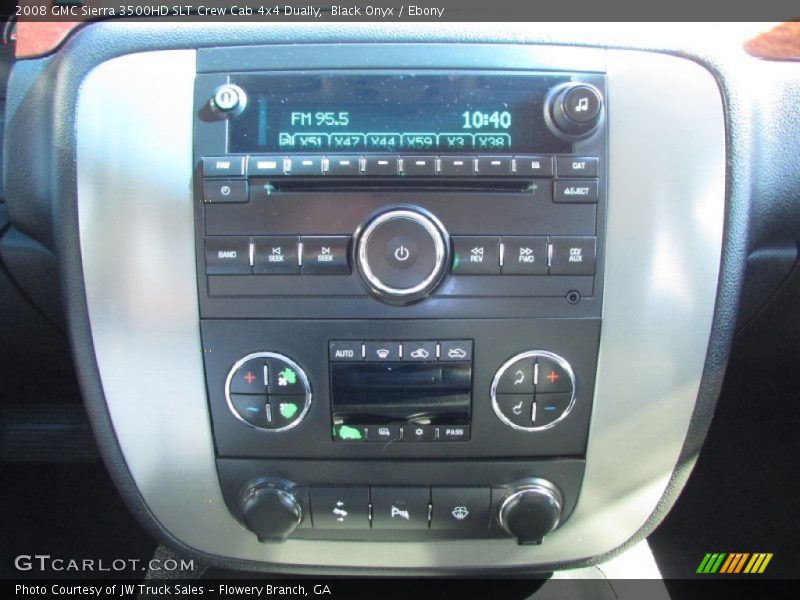 Black Onyx / Ebony 2008 GMC Sierra 3500HD SLT Crew Cab 4x4 Dually