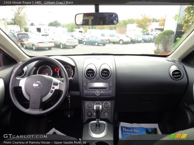 Gotham Gray / Black 2009 Nissan Rogue S AWD