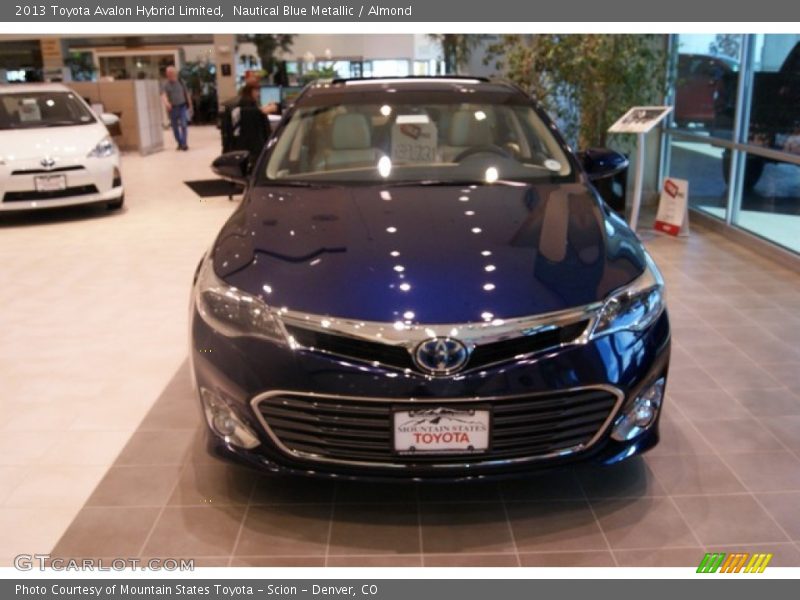 Nautical Blue Metallic / Almond 2013 Toyota Avalon Hybrid Limited