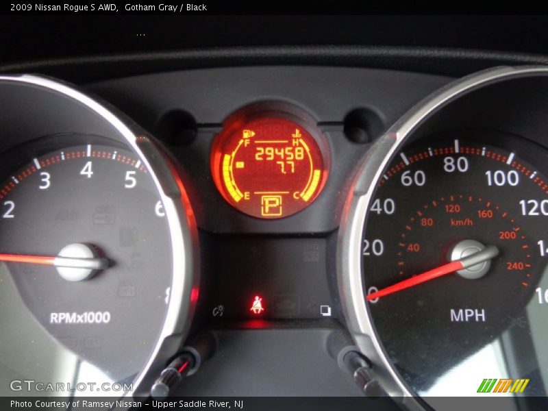 Gotham Gray / Black 2009 Nissan Rogue S AWD