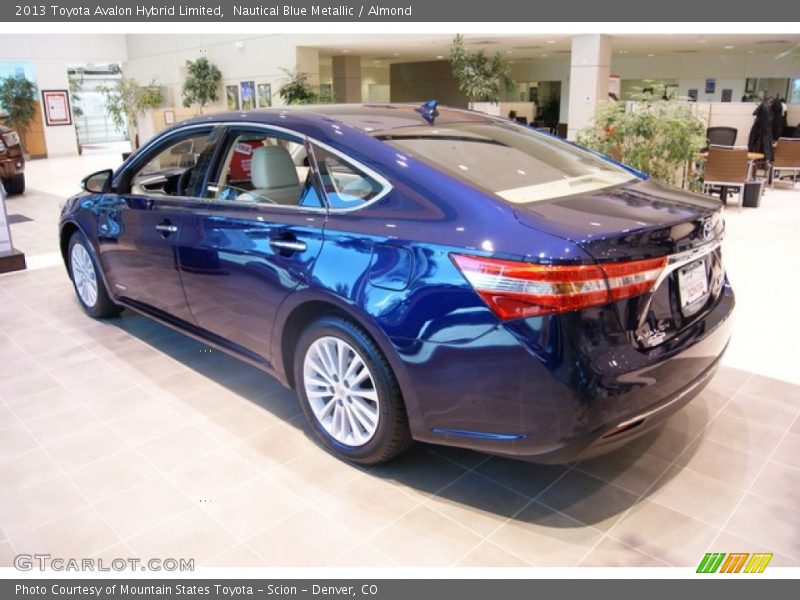 Nautical Blue Metallic / Almond 2013 Toyota Avalon Hybrid Limited