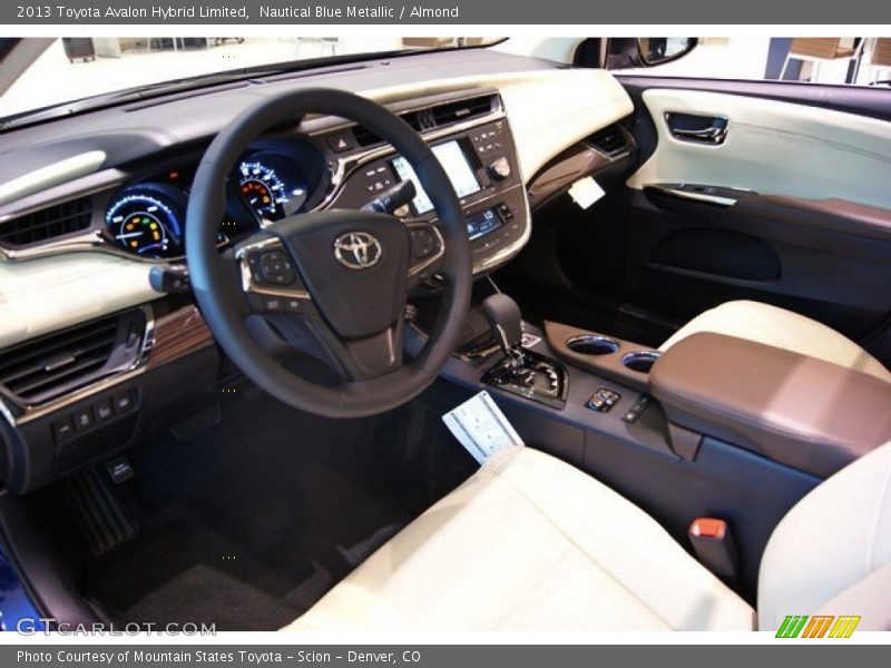 Nautical Blue Metallic / Almond 2013 Toyota Avalon Hybrid Limited