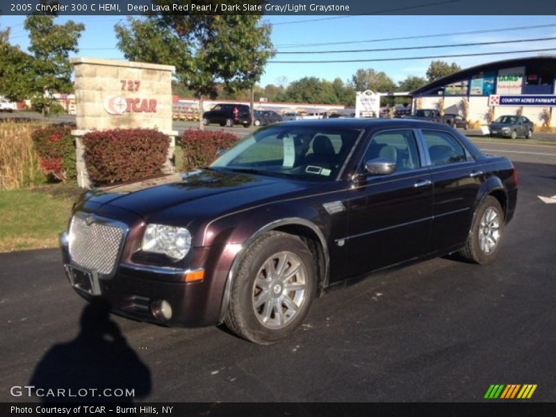 Deep Lava Red Pearl / Dark Slate Gray/Light Graystone 2005 Chrysler 300 C HEMI