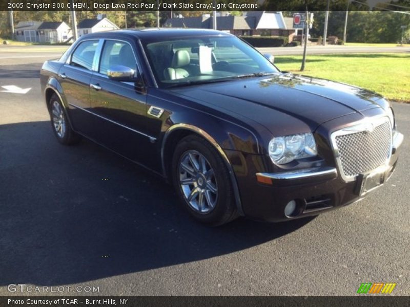 Deep Lava Red Pearl / Dark Slate Gray/Light Graystone 2005 Chrysler 300 C HEMI
