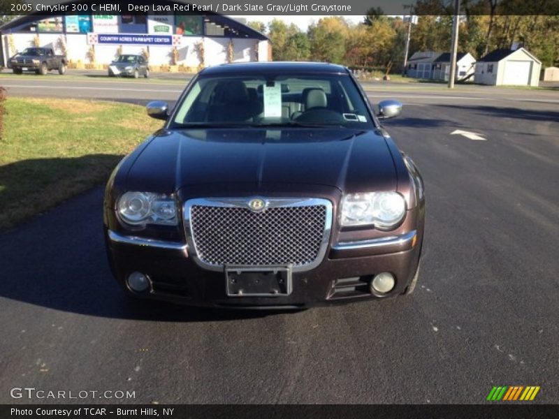 Deep Lava Red Pearl / Dark Slate Gray/Light Graystone 2005 Chrysler 300 C HEMI