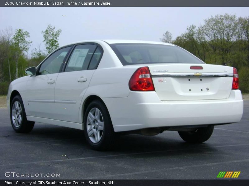 White / Cashmere Beige 2006 Chevrolet Malibu LT Sedan