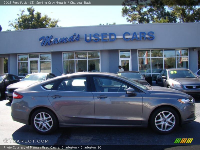 Sterling Gray Metallic / Charcoal Black 2013 Ford Fusion SE