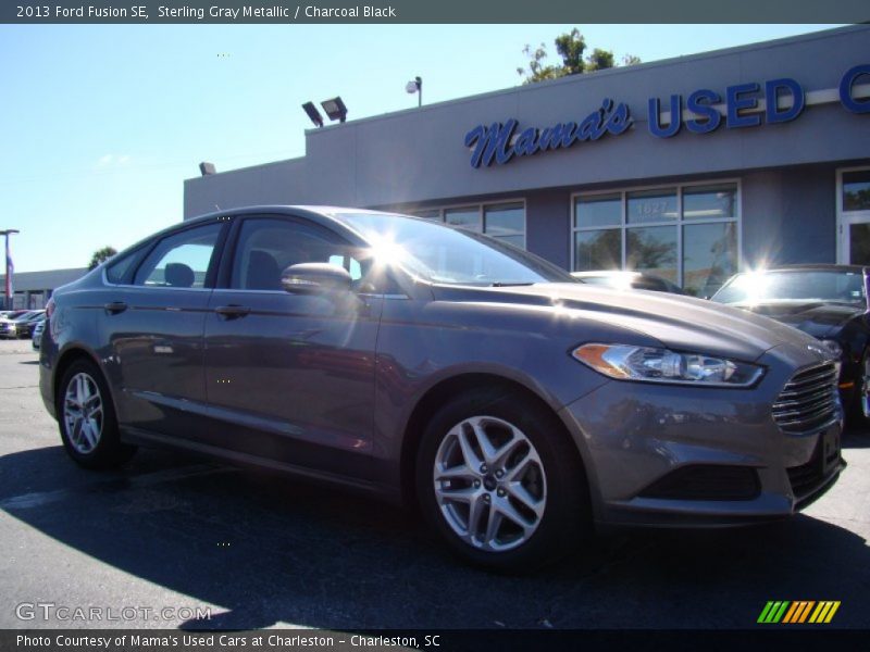 Sterling Gray Metallic / Charcoal Black 2013 Ford Fusion SE