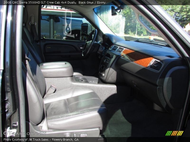 Black Onyx / Ebony 2008 GMC Sierra 3500HD SLT Crew Cab 4x4 Dually