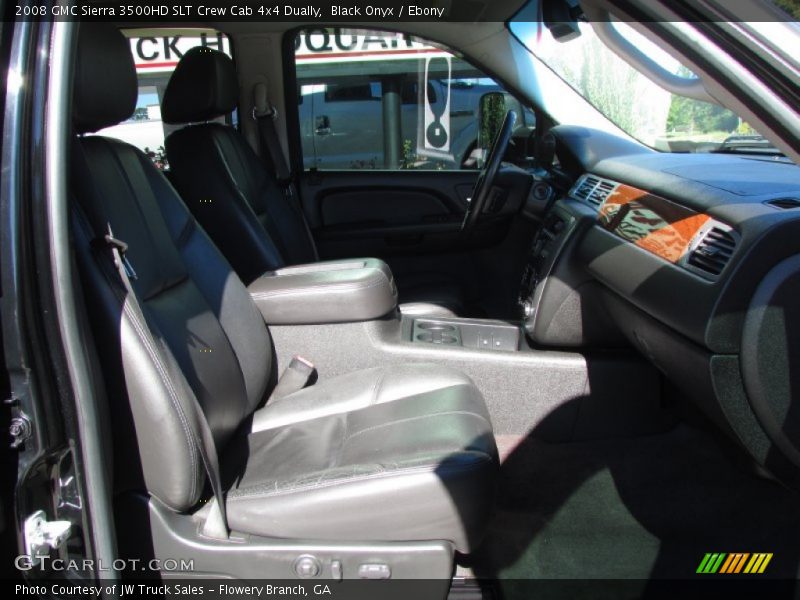 Black Onyx / Ebony 2008 GMC Sierra 3500HD SLT Crew Cab 4x4 Dually