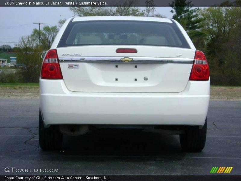 White / Cashmere Beige 2006 Chevrolet Malibu LT Sedan