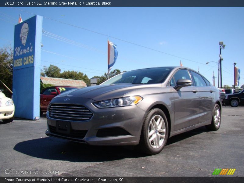 Sterling Gray Metallic / Charcoal Black 2013 Ford Fusion SE