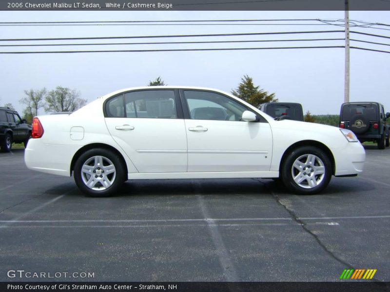 White / Cashmere Beige 2006 Chevrolet Malibu LT Sedan