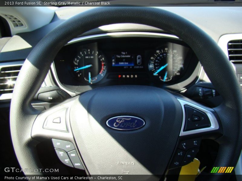 Sterling Gray Metallic / Charcoal Black 2013 Ford Fusion SE
