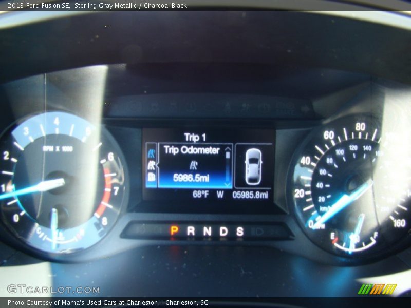 Sterling Gray Metallic / Charcoal Black 2013 Ford Fusion SE