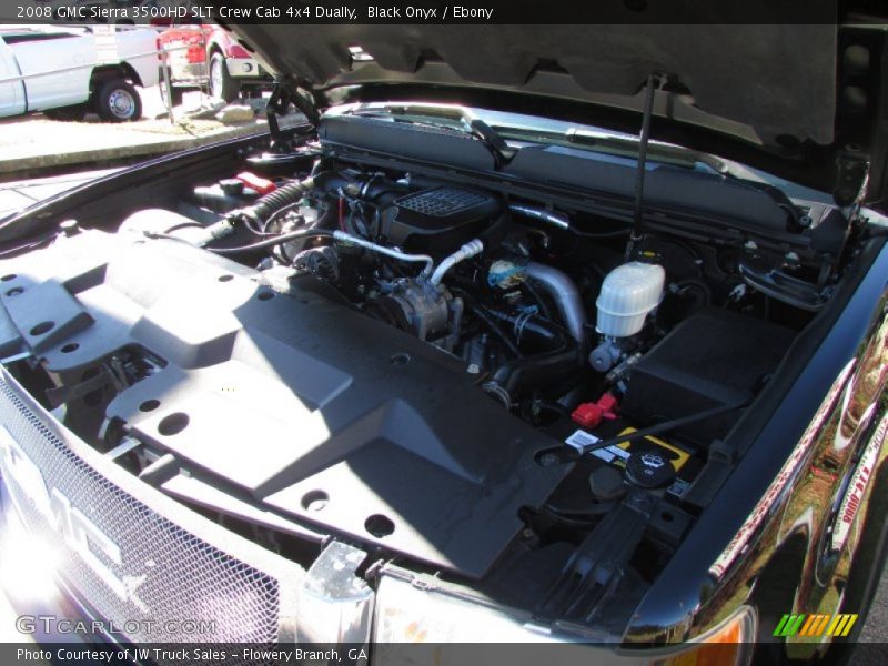 Black Onyx / Ebony 2008 GMC Sierra 3500HD SLT Crew Cab 4x4 Dually