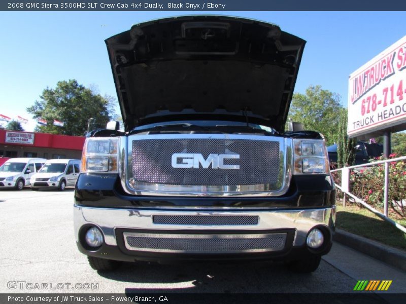 Black Onyx / Ebony 2008 GMC Sierra 3500HD SLT Crew Cab 4x4 Dually