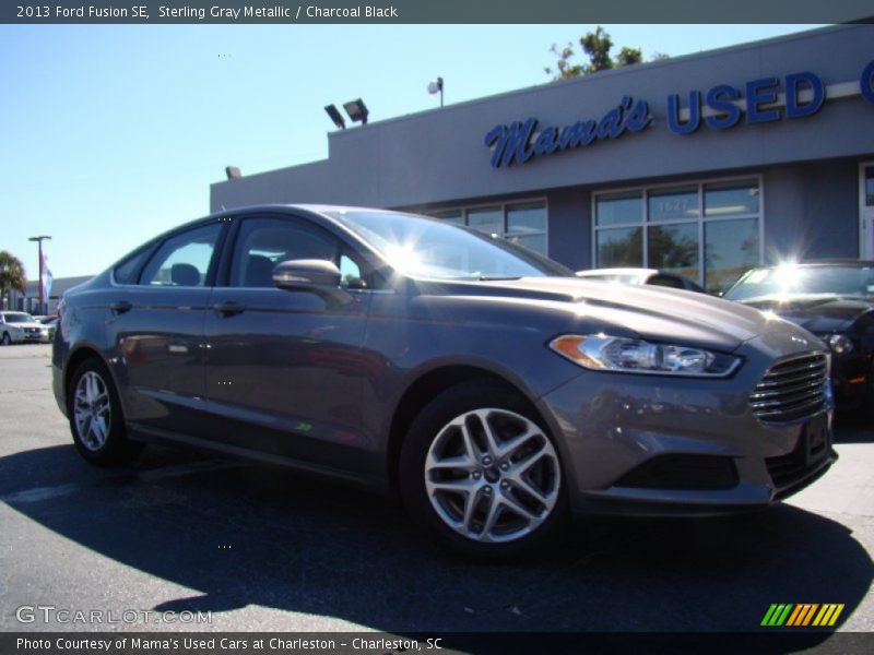 Sterling Gray Metallic / Charcoal Black 2013 Ford Fusion SE