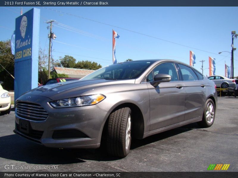 Sterling Gray Metallic / Charcoal Black 2013 Ford Fusion SE