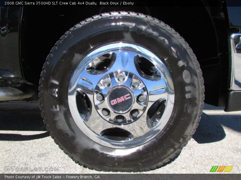 Black Onyx / Ebony 2008 GMC Sierra 3500HD SLT Crew Cab 4x4 Dually
