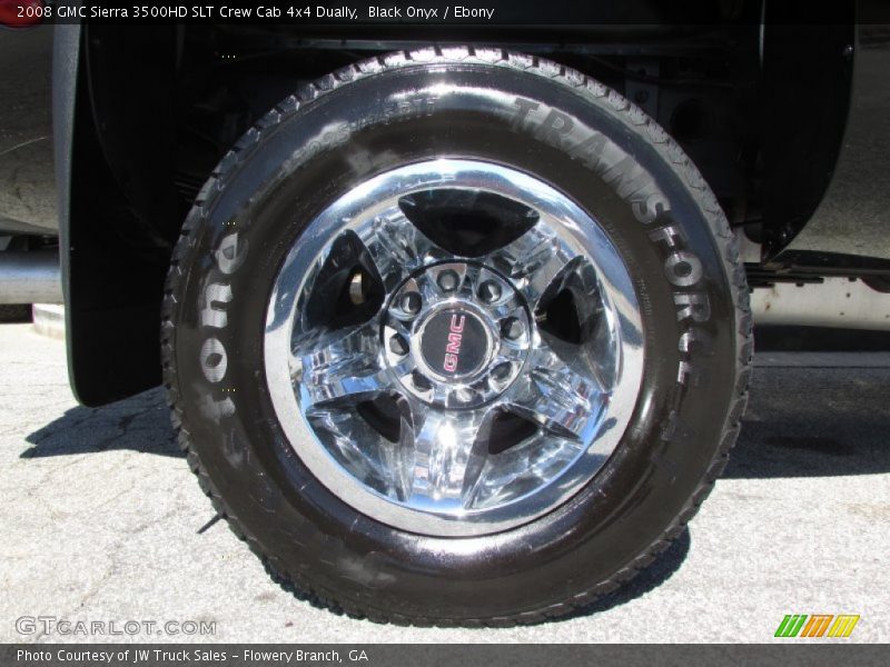 Black Onyx / Ebony 2008 GMC Sierra 3500HD SLT Crew Cab 4x4 Dually