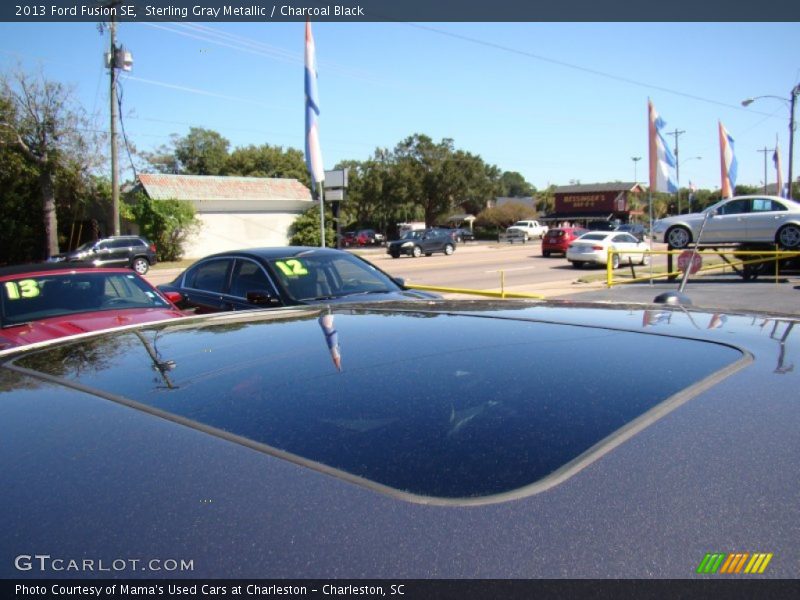 Sterling Gray Metallic / Charcoal Black 2013 Ford Fusion SE
