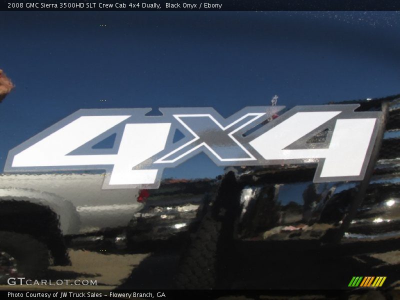 Black Onyx / Ebony 2008 GMC Sierra 3500HD SLT Crew Cab 4x4 Dually