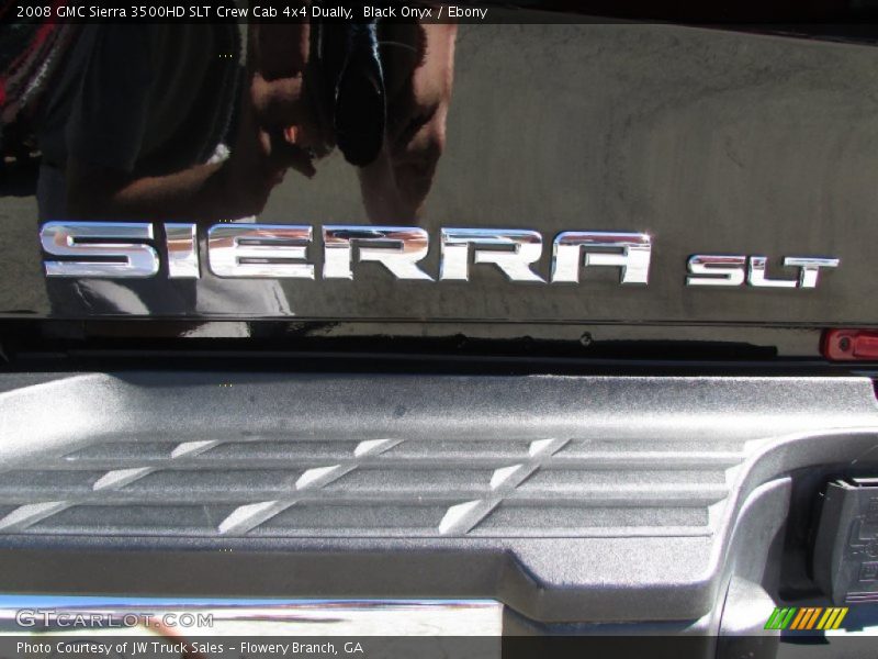 Black Onyx / Ebony 2008 GMC Sierra 3500HD SLT Crew Cab 4x4 Dually