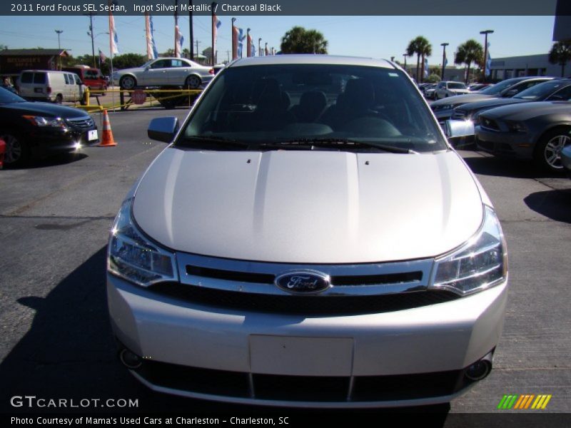 Ingot Silver Metallic / Charcoal Black 2011 Ford Focus SEL Sedan