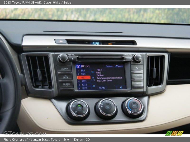 Super White / Beige 2013 Toyota RAV4 LE AWD