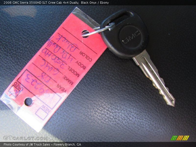Black Onyx / Ebony 2008 GMC Sierra 3500HD SLT Crew Cab 4x4 Dually