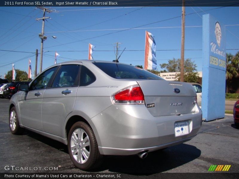 Ingot Silver Metallic / Charcoal Black 2011 Ford Focus SEL Sedan