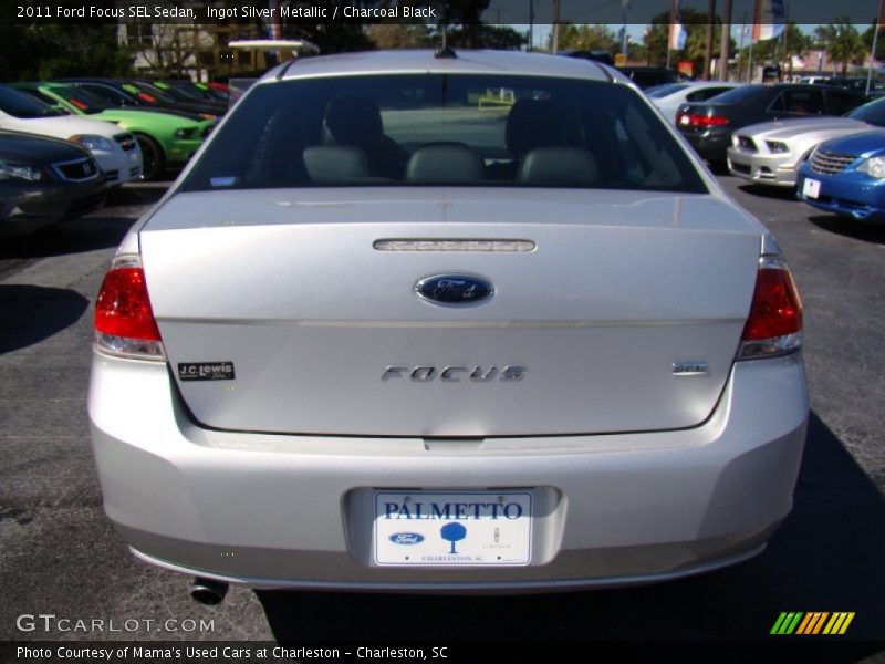 Ingot Silver Metallic / Charcoal Black 2011 Ford Focus SEL Sedan