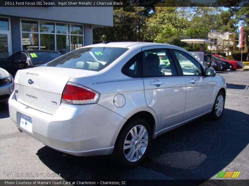 Ingot Silver Metallic / Charcoal Black 2011 Ford Focus SEL Sedan