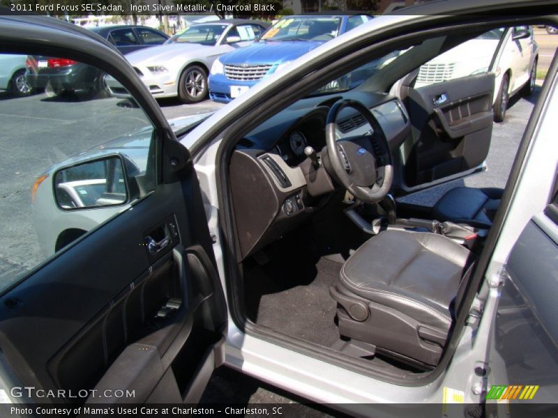 Ingot Silver Metallic / Charcoal Black 2011 Ford Focus SEL Sedan