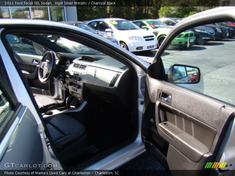 Ingot Silver Metallic / Charcoal Black 2011 Ford Focus SEL Sedan