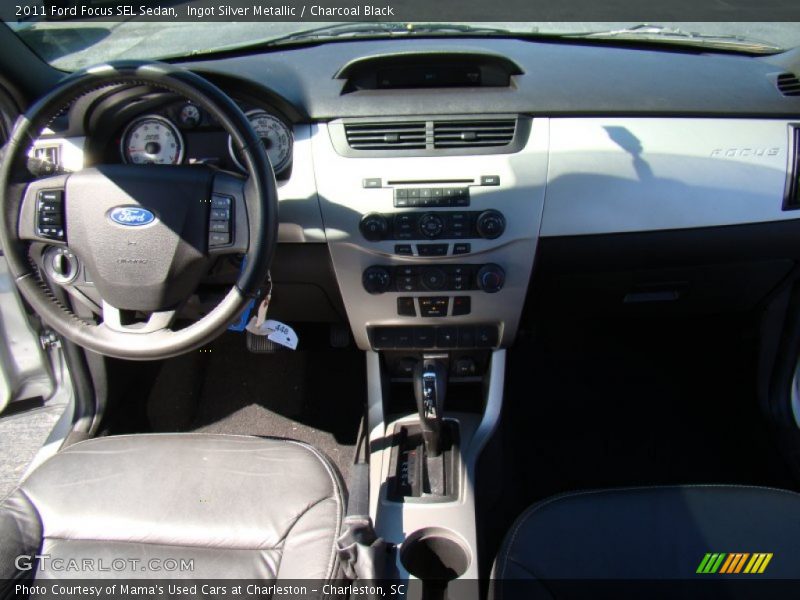 Ingot Silver Metallic / Charcoal Black 2011 Ford Focus SEL Sedan