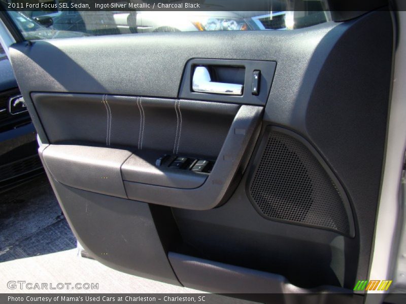 Ingot Silver Metallic / Charcoal Black 2011 Ford Focus SEL Sedan