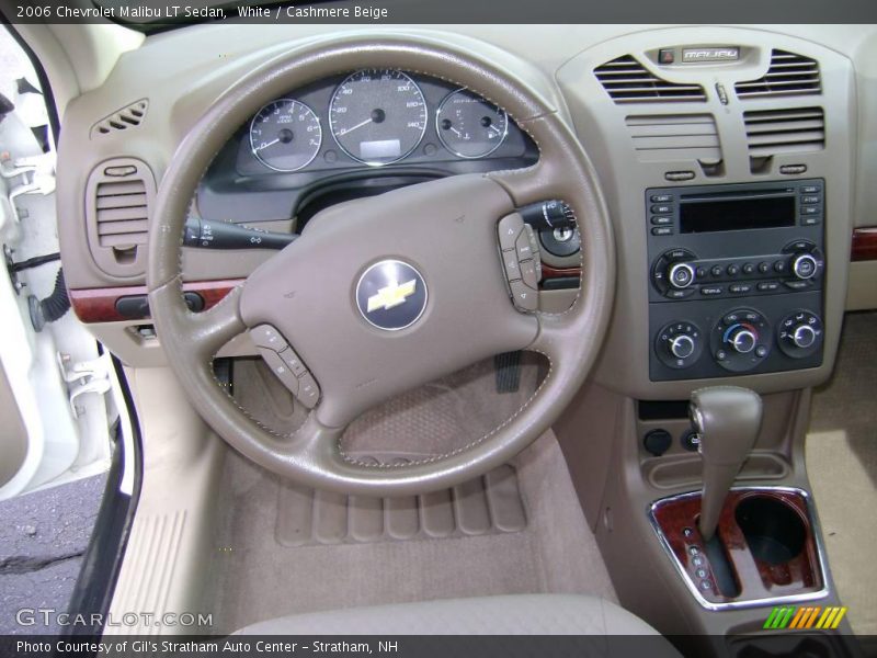 White / Cashmere Beige 2006 Chevrolet Malibu LT Sedan
