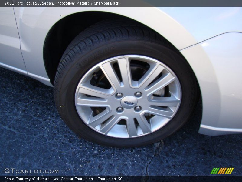 Ingot Silver Metallic / Charcoal Black 2011 Ford Focus SEL Sedan