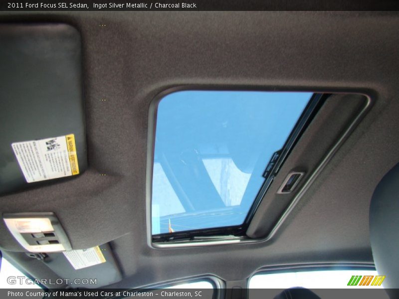 Ingot Silver Metallic / Charcoal Black 2011 Ford Focus SEL Sedan
