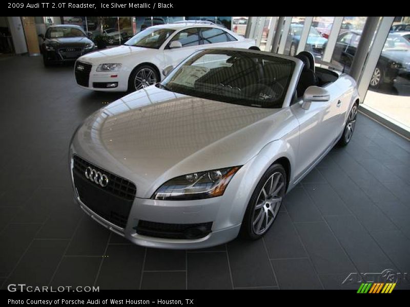 Ice Silver Metallic / Black 2009 Audi TT 2.0T Roadster