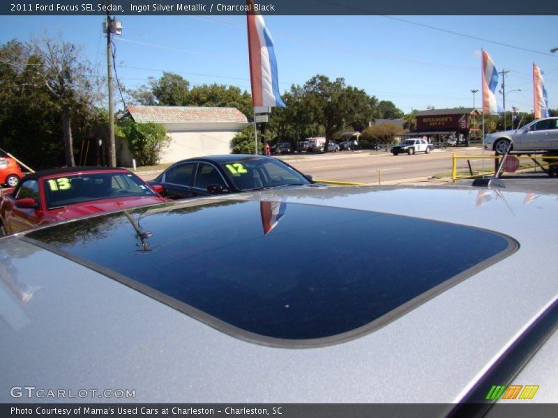 Ingot Silver Metallic / Charcoal Black 2011 Ford Focus SEL Sedan
