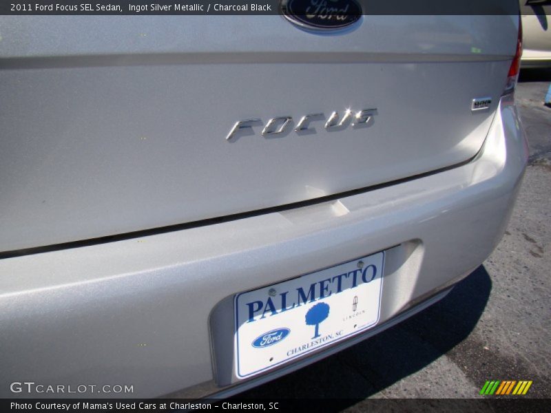 Ingot Silver Metallic / Charcoal Black 2011 Ford Focus SEL Sedan